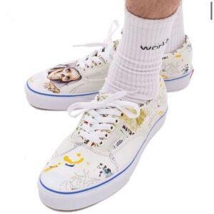 Mens VANS Off The Wall Gallery NATHAN KOSTECHKO Art Canvas Lace Sneakers Sz 11